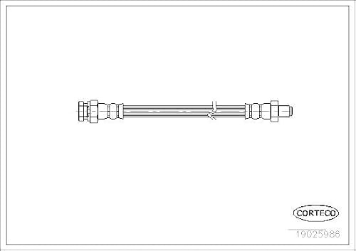 Corteco 19025986 Bremsschlauch vorne außen