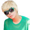 Rise World Wig Cooles Mens Jungen Short 25cm gerade blonde Haar Party Hitzebeständige Cosplay Perücke