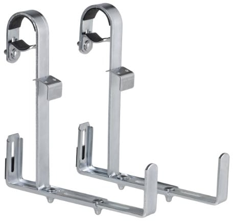 Alba Krapf Blumenkastenhalter Satz verz. Blumenkasten-Halter (RR-3V), Silber