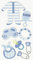 Heyda 203780627 Stick-On's Mix, Motiv: Baby Boy 1