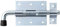 Alberts 863500 Bolzenriegel | mit rundem Griff und befestigter Schlaufe | galvanisch blau verzinkt | Platte 80 x 66 mm | Bolzen-Ø 11,5 mm | Gesamtlänge 143 mm | 10er Set