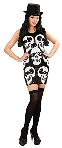W WIDMANN MILANO Party Fashion - Paillettenkleid für Damen, kurzes Kleid, Kostüm für Halloween, Karneval