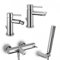 Paffoni Stick miscelatore lavabo c/scarico + bidet c/scarico + vasca