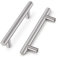 Probrico Küchengriffe für Schrank, Silber Schrank Griffe, Edelstahl Möbel Griffe, Kommode Schublade T Bar Griffe, 96mm Lochabstand, 25 Stück