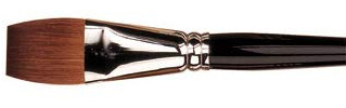 Pro Arte : Connoisseur Flat Red Sable / Prolene Watercolour Brush Series 99 Size 1/4in