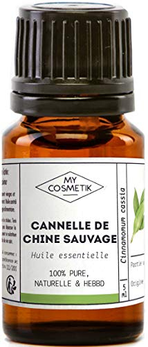 MY COSMETIK - Huile Essentielle de Cannelle de chine sauvage - Chémotypées HEBBD/HECT - 100% pure et naturelle - Fabriqué en France - 5 ml