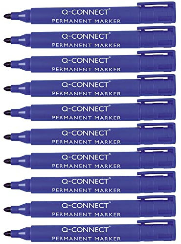Q-Connect Permanentmarker Rundspitze blau