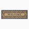 HOMESCAPES 'Welcome' Coir Door Mat 75 x 25 cm with Rubber Non-Slip Back Indoor and Outdoor Doormat