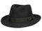 STETSON Herren Fedora Penn Hut, Schwarz, Schwarz – Schwarz., 60