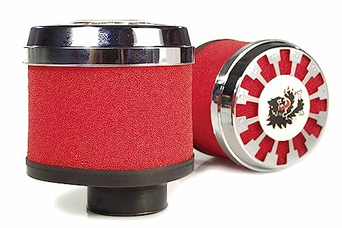 Filtro aria Malossi Red Filter E13, 32 – 38 mm, connettore lungo rettilineo