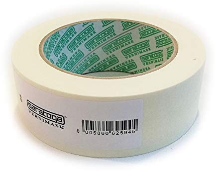 Saratoga Vernimask 38mm x 50mt nastro maschera carta gommata imbianchino carrozziere verniciatura