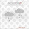 Bügelbild 2 Stk. Reflektor Wolken 5 cm SILBER Aufbügler Applikationen Bügelsticker für Stoffe Textilien Kinder zum Aufbügeln Flicken