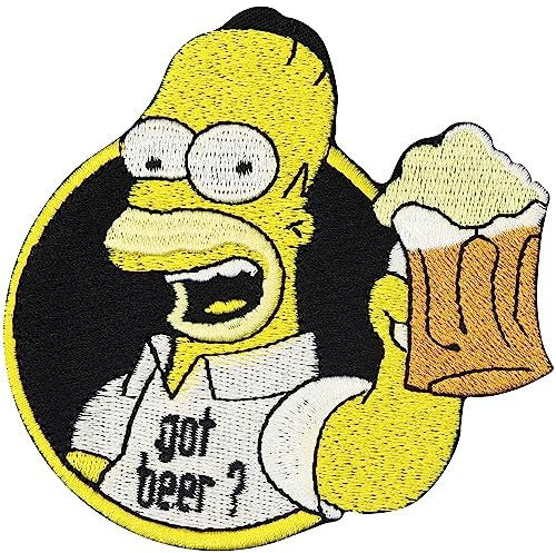 Simpsons Homer Simpson Got Beer Oktoberfest Saufen Bier Biker Aufnäher Patch