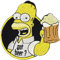 Simpsons Homer Simpson Got Beer Oktoberfest Saufen Bier Biker Aufnäher Patch
