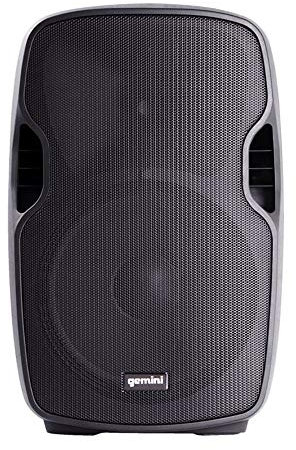 Gemini AS-08BLU Sistema PA a 2 canali Altoparlante Bluetooth da 500 Watt Altoparlante stereo audio amplificato wireless da 8 pollici con equalizzazione alta/bassa, microfono e linea XLR, ingressi