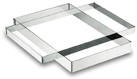 LACOR 68048 Rahmen, rechteckig 31 x 48 x 3 cm | Aus lebensmittelechtem Edelstahl gefertigt; hohe Korrosionsbeständigkeit und Haltbarkeit im täglichen Gebrauch