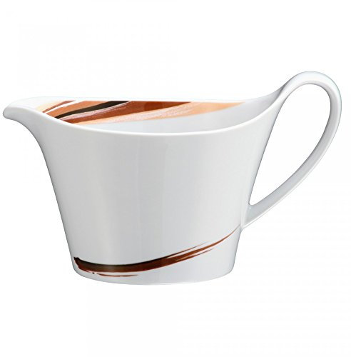 Seltmann 001.657750 Top Life Porzellan Sauciere, Oval, Braun, 0.7L, 19.4cm x 11.5cm