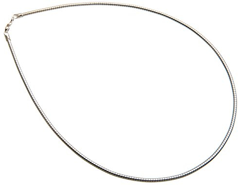 Omega Halsreifen 2,3mm Durchmesser - 925 Sterling Silber, Länge wählbar 38-55cm