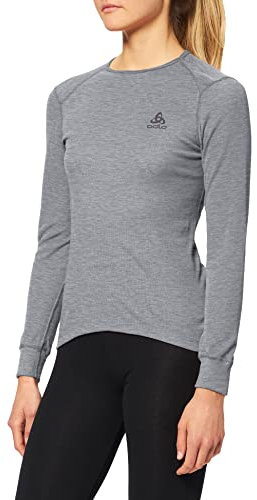 Odlo 152021 – Active Warm Funktionsunterwäsche für Damen – Langarm-Shirt mit Feuchtigkeitsregulierung – Wärmeisolierendes Thermoshirt für den Winter