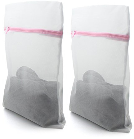 HAND Dense Net, Delicate Wash Zipped Laundry/Washing Fine Mesh Bags - 30x40cm, Set of 2