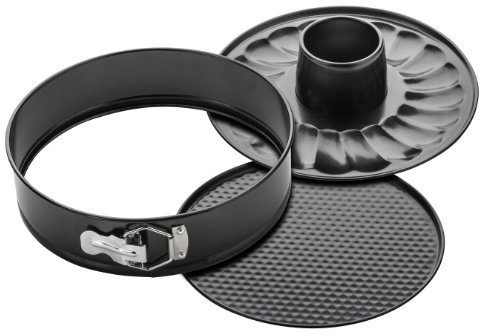 Premier Housewares Carbon Steel Cake Pan Set, 3 Pieces