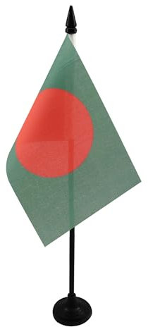 AZ FLAG - Tischflagge Bangladesch - 15x10 cm - Bangladeschfahne Tischfahne 10 x 15 Cm - Flaggen