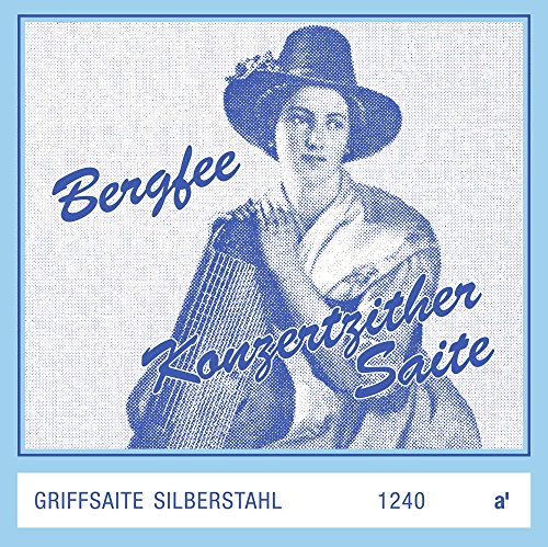Optima Zither-Saiten Griffsaiten Münchner Stimmung Normal Bergfee blau, d´ Chromnickel geschliffen 1254