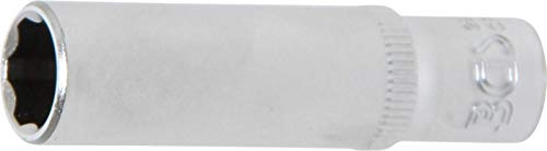 BGS 2969 | Steckschlüssel-Einsatz Super Lock, tief | 6,3 mm (1/4) | SW 9 mm | lang | Wellenprofil | CV-Stahl