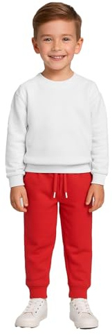 A2Z 4 Kids Boys Girls Joggers Jogging Pants Tracksuit Bottom Sweatpants Fleece Casual School Trouser Age 2 3 4 5 6 7 8 9 10 11 12 13 Years | Soft Warm Casual Fleece Jogging Pants for School and Daily Wear