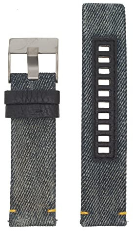 Diesel Uhrenarmband 24mm Leder Blau Uhrband DZ-1689 / LB-DZ1689