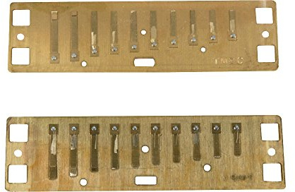 Lee Oskar 797139 Natural Minor Replacement Tuning Plates/Reed Plates, F# | Full replacment Reed Plate kit for Natural Minor Harmonicas - Lee Oskar: The Premium name in Harmonicas