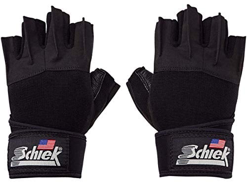 Schiek Platinum Handschuhe mit Handgelenkstütze, Größe L