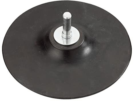 KWB 483500 - Plato de apoyo adhesivo de caucho para lijar con taladro ø 125 mm con vástago de 8 mm KWB