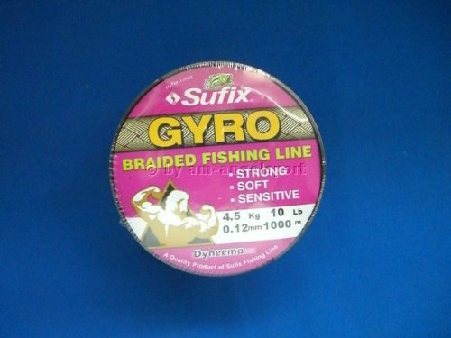 Sufix Gyro Braid Green 0,12mm 1000m Geflochtene Schnur