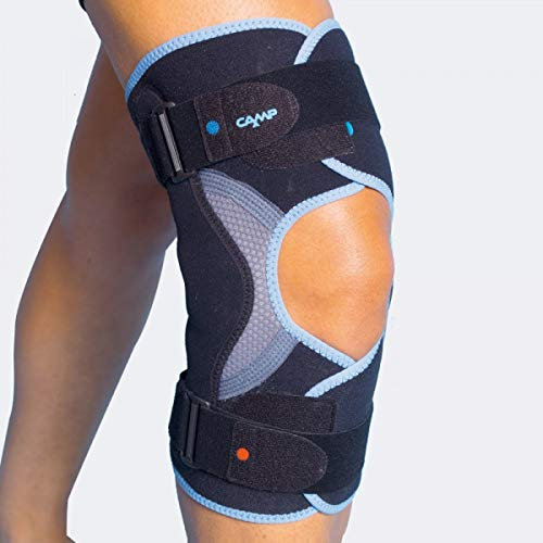TIELLE CAMP ELCROSS - Ginocchiera Elcross avvolgente in tessuto elasticizzato articolata policentrica - Medium