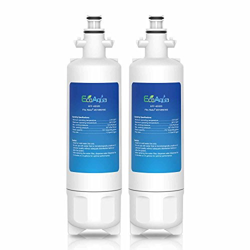 EcoAqua EFF-6032D Eis- und Wasserfilter für Kühlschränke passend für Beko 9256712, 487960200, 4346650401, 4874960100, 4877880200, Blomberg KFD9952PXDUK, Lamona HJA6110, LAM6100 (2)
