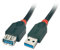 LINDY 1m USB 3.0 Extension Cable - Type A Male to A Female, Black