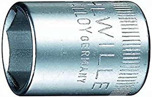 Stahlwille 01410008 40A High Performance Steel Socket, 1/4 Drive, 1/8 inch Size, 23 mm Length, Pack of 10