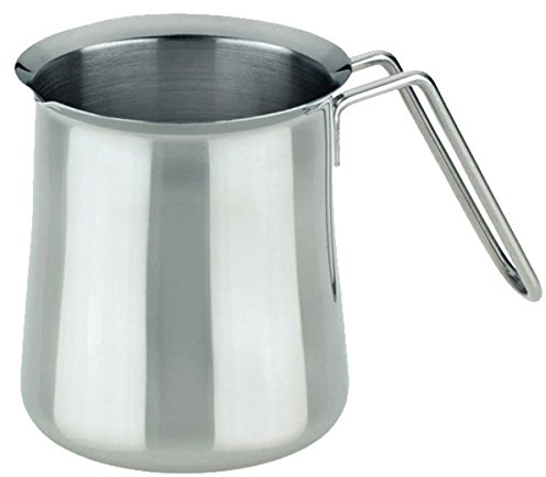 kela Milchkrug Herta 350 ml aus Edelstahl, Silber Glänzend, 8 x 8 x 9.5 cm