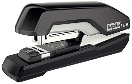 Rapid Tacker, 30 Blatt Kapazität, Flachheftgerät, Schwarz, Ergonomisch, Kunststoff, S27, 5000540