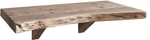 MASSIVMOEBEL24.DE Wandregal Akazie 60x30x18 Natural Stone lackiert Freeform #137