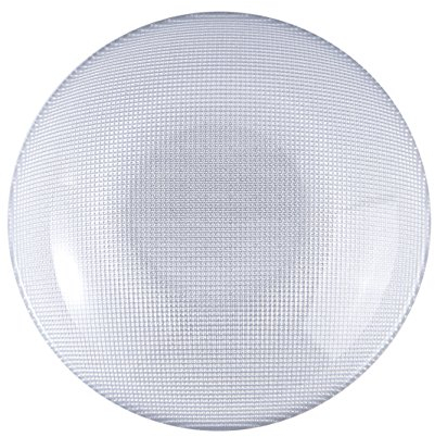 Excelsa Diamond Plato Hondo, Cristal, Plata, 20 x 20 x 5 cm