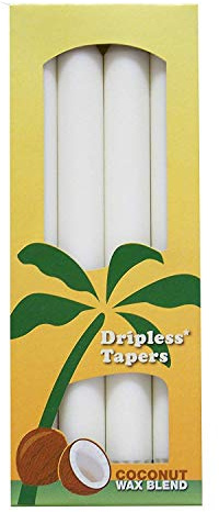 Palm Wachskerzen, ohne Duft, Weiß, 4er Pack, 9 in (23 cm), die jeweils - Aloha Bay