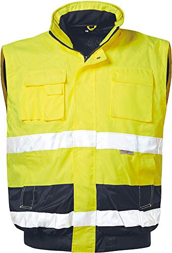 Elysee Warnschutz-Pilotjacke Siegfried, 1 Stück, Größe S, gelb/marine, 23558-S