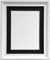 AP - 3025 Bilderrahmen mit schwarzem, weißem, elfenbeinfarbenem Passepartout, rosa oder hellblau, grau, plastik, Schwarz, 24 x 18 Pic Size 18 x 12 (Plastic Glass)