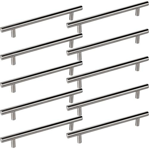 SOTECH 10 Stück Möbelgriff G10 Edelstahlrohr Möbelgriff-Set Stangengriffe Relinggriffe BA 160 mm Schubladengriff