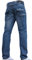 BNWT Enzo Jean coupe droite pour homme Bleu/délavé - Bleu - 32W x 32L