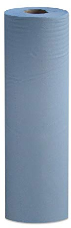 1 x Simply Direct Blaue 2-Lagige Hygiene Rollen. 48cm Breite, 50m Länge (19 x 164') Reinigungstücher/Tischtücher