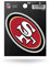 Rico Industries NFL Football San Francisco 49ers kurzer Sport-Aufkleber, 9,5 x 12,9 cm, gestanztes Team-Logo, kurzer Sport-Aufkleber