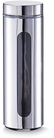 Zeller 19948 Vorratsglas, 1500 ml, ø 10.2 x 30.5 cm, Chrom